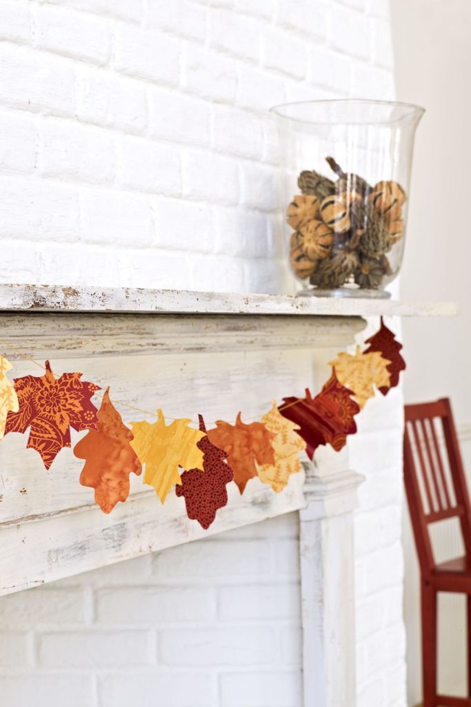 easy fall leaf garland activity